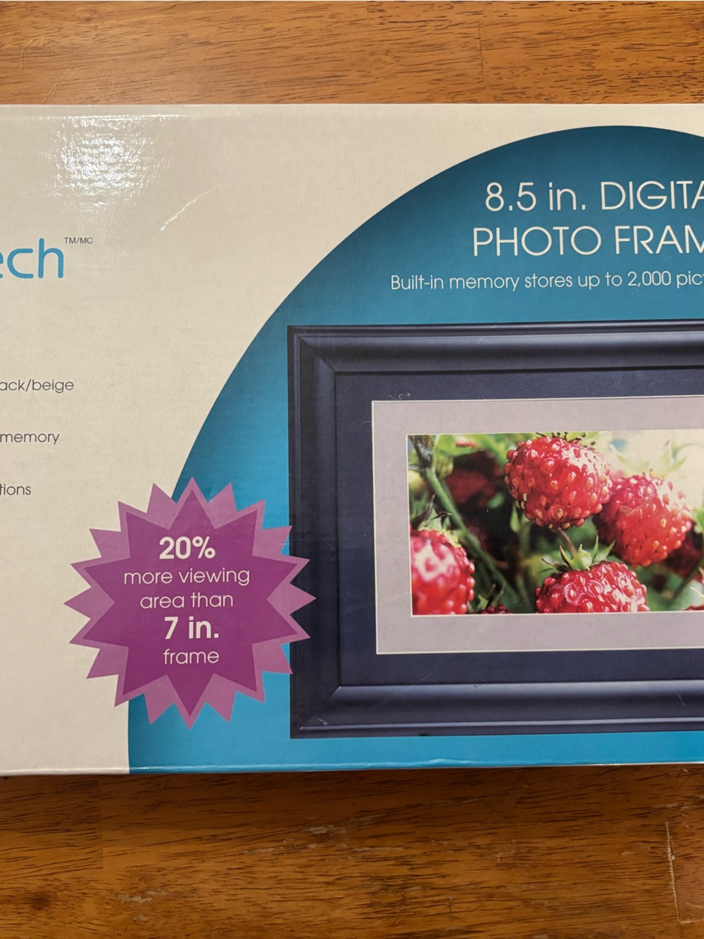 8.5 in. Digital Photo Frame in Blue - 7-inch Upgrade